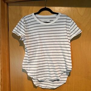 Frank & Eileen Black and White Striped Tee